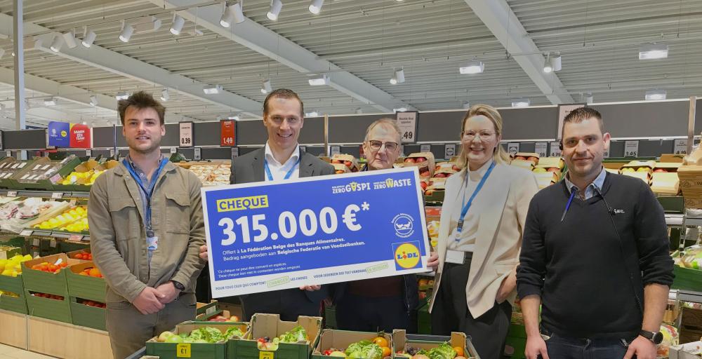 Lidl fait don de 315 000 euros aux Banques Alimentaires belges